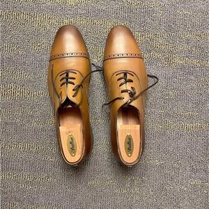 Salvatore Ferragamo Brown Leather Oxfords Classic Design